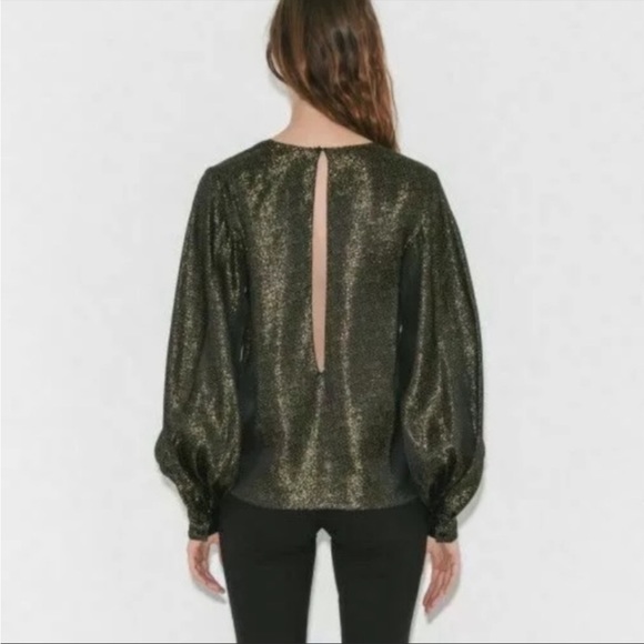 Nili Lotan Loretta metallic top - Picture 4 of 10